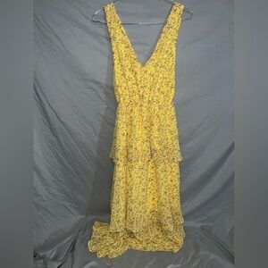Sugarlips Yellow Floral Maxi Dress